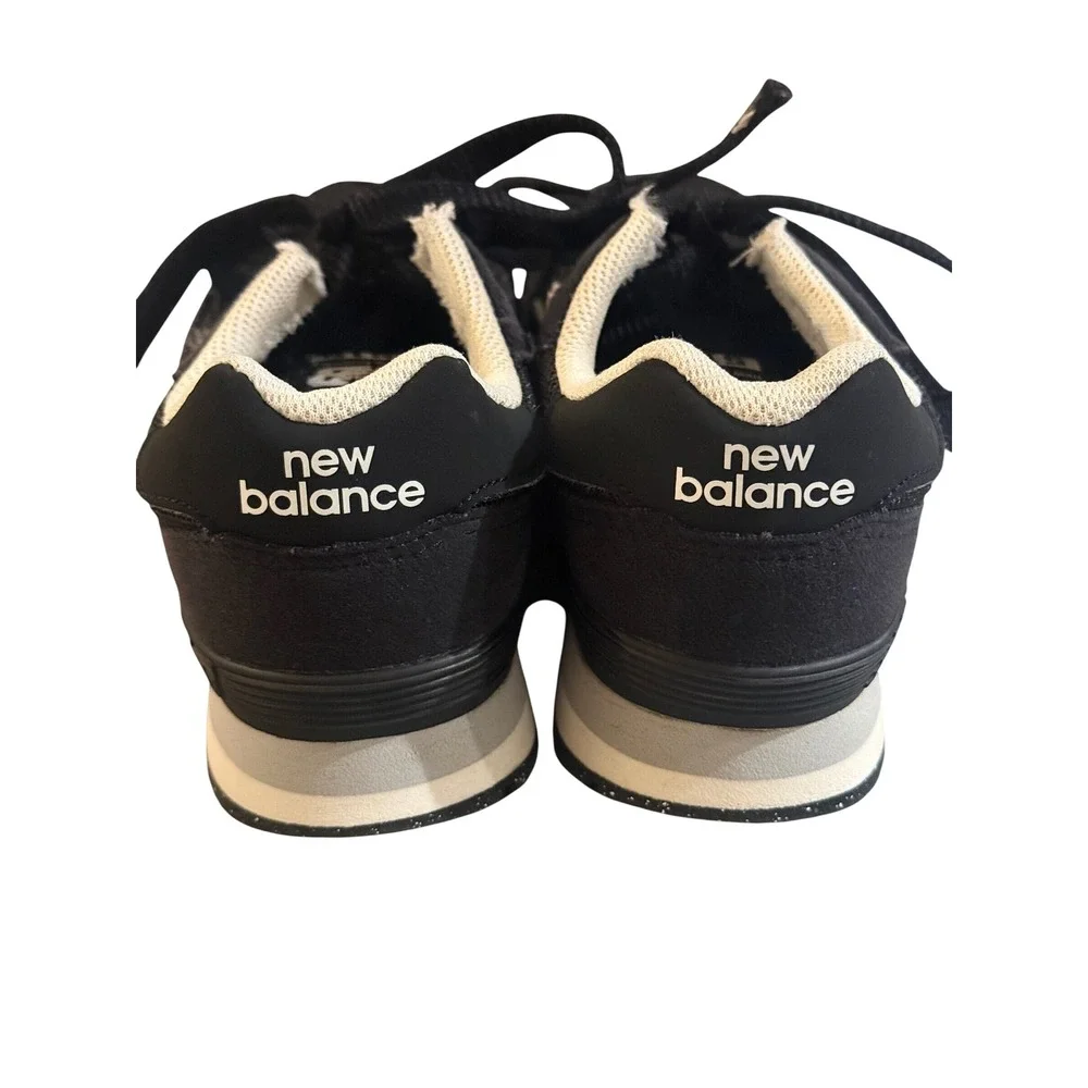 New Balance 515 Kids Sneakers Black White Suede Mesh PC515BLK Boys Size 1.5